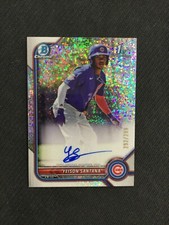 2022 Bowman Chrome Prospect #CPA-YS Yeison Santana Auto Speckle Refractor /299