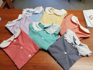 Grembiulini Asilo Bimba Cotone 100%