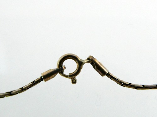 Sterling Silver Piece Chain Necklace 925 16.5 Inches Long 1.11mm Thickness 3.4g - Picture 6 of 8