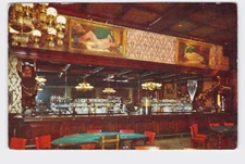 PPC Postcard NV Nevada Las Vegas Interior View Golden Nugget Gambling Hall Bar