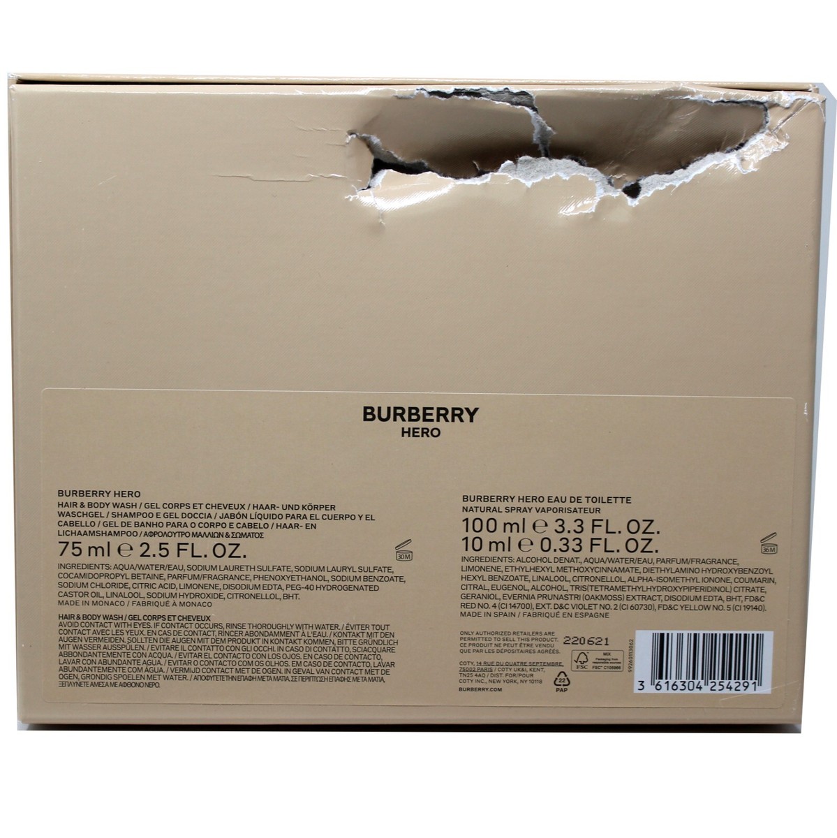 BURBERRY HERO 100ml サンプル Burberry Hero For Men Eau de PARFUM EDP Sample Spray .05oz