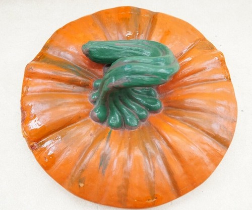 Light Up Halloween Ceramic JACK O LANTERN Pumpkin Holland Mold Vintage 70's - Picture 11 of 12