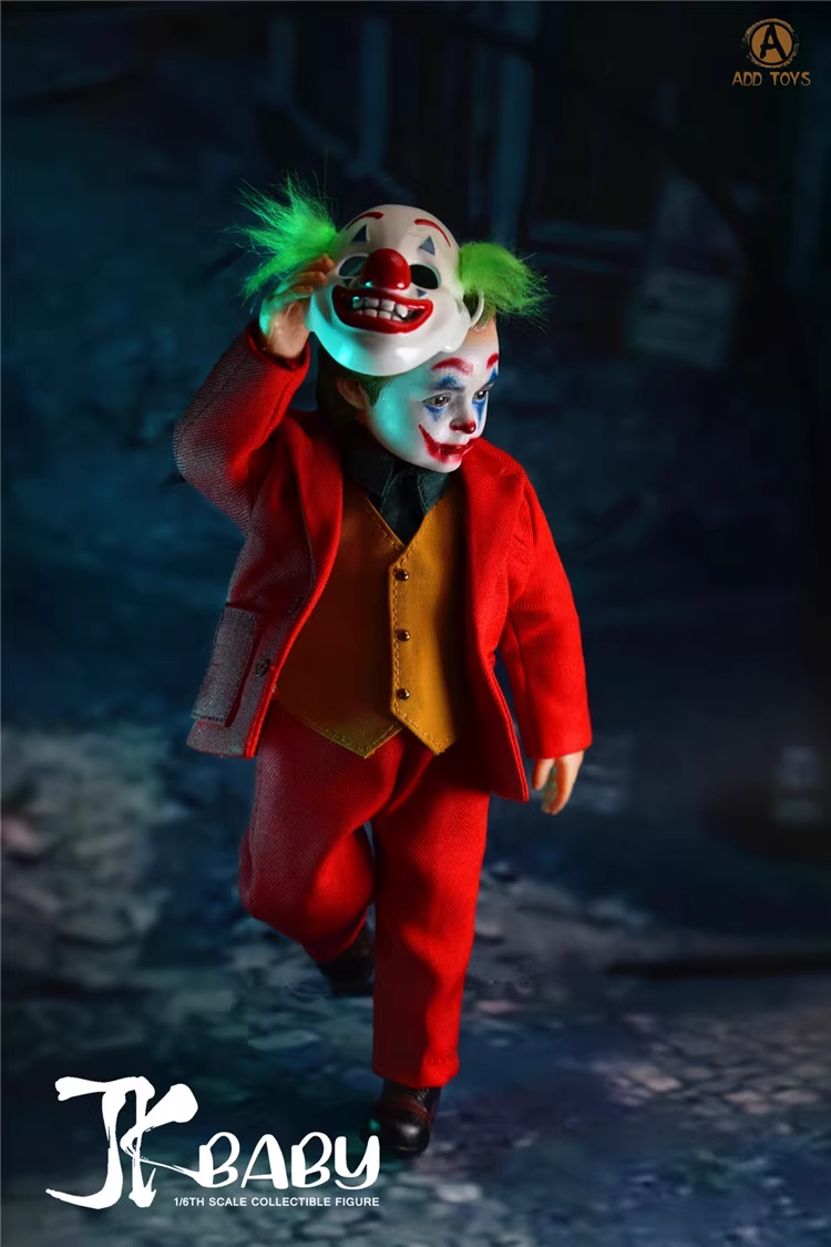 【新品】tiny joker New ADD TOYS AD-07 1/6 Joker Baby Clown Double Head 12