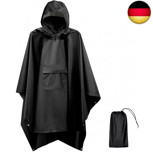 Euyecety Regenponcho Damen und Herren, Wasserdicht Regenjacken Regencape - Bild 1 von 7