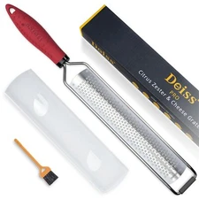 Pro Lemon Zester & Heavy Duty Cheese Grater & Vegetable Grater Parmesan Cheese L