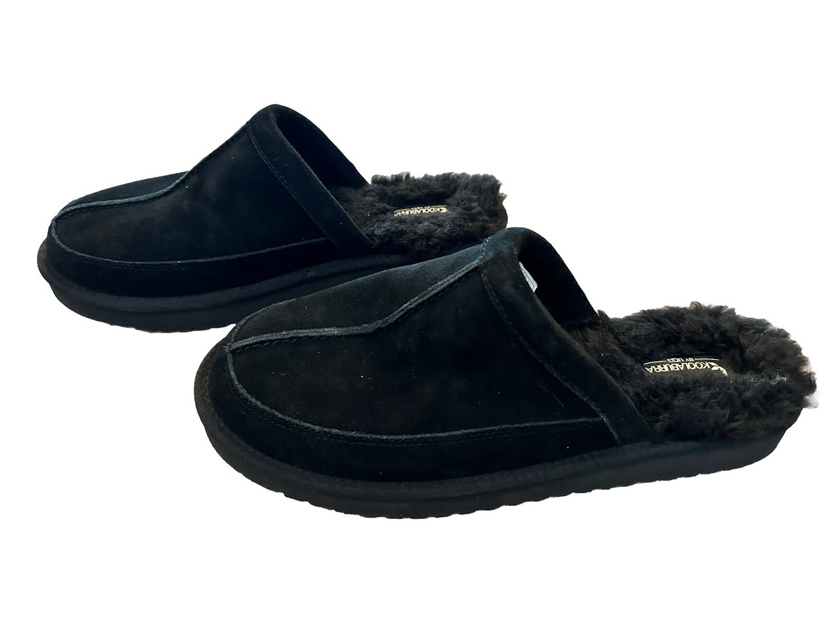 Koolaburra by UGG Men’s Slippers Bordon Black Suede Shearling‎ Lined Sz 13 Comfy Koolaburra by UGG - Brandclub - Koolaburra by UGG Men main image 4