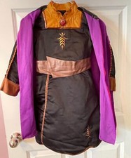 NWOT Delux Disney Store Frozen 2 Anna Dress Costume Gown  Cape 5/6 Girl