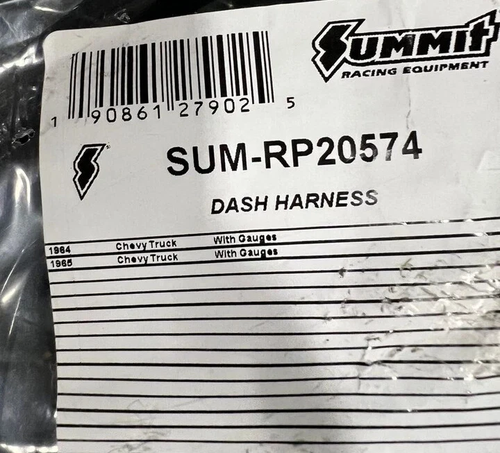 Arnés de cableado reproducción Summit Sum-RP20574 para camionetas Chevrolet '64-65 nuevo Foto 2 de 2