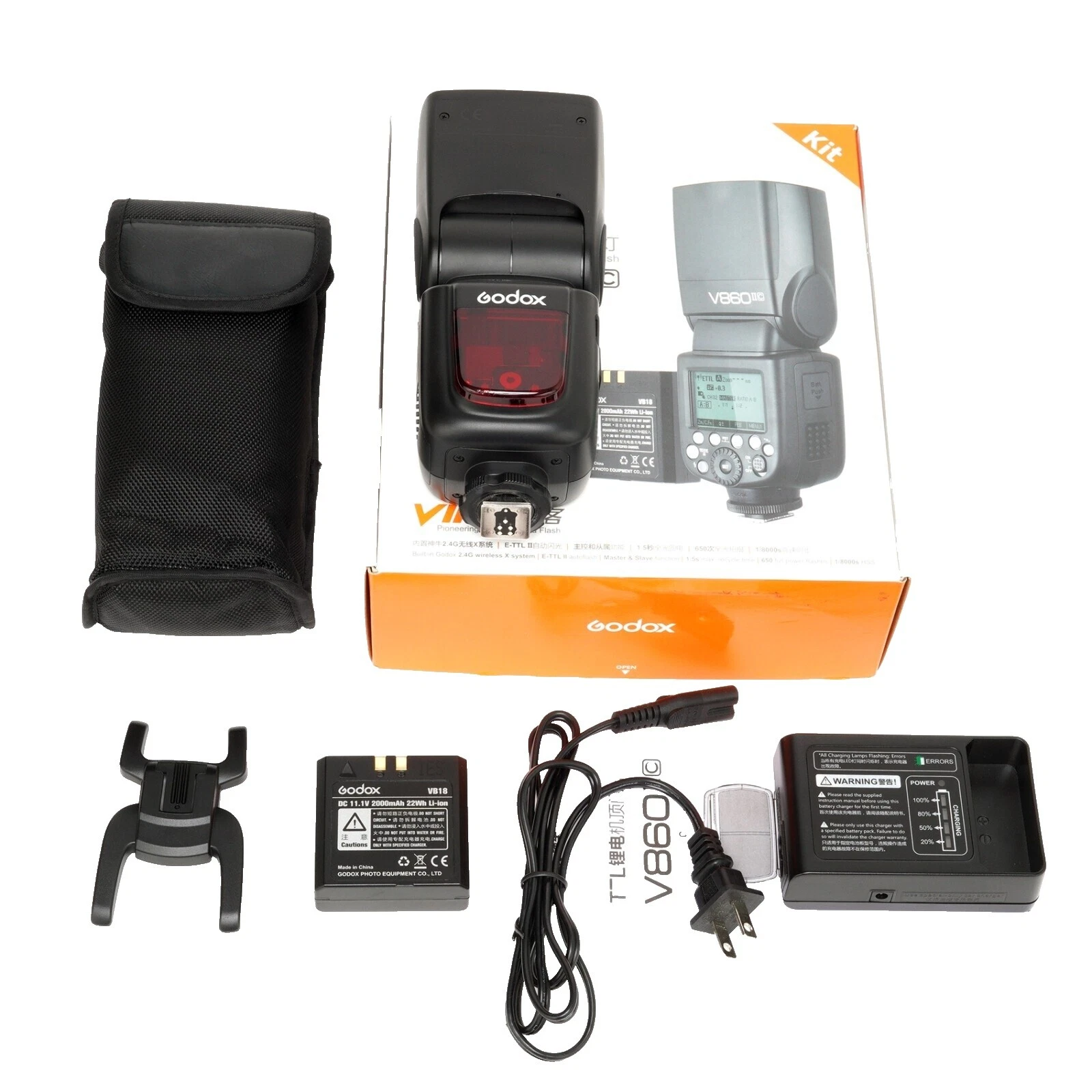 Cámara de montaje de zapata Godox parpadea para Nikon