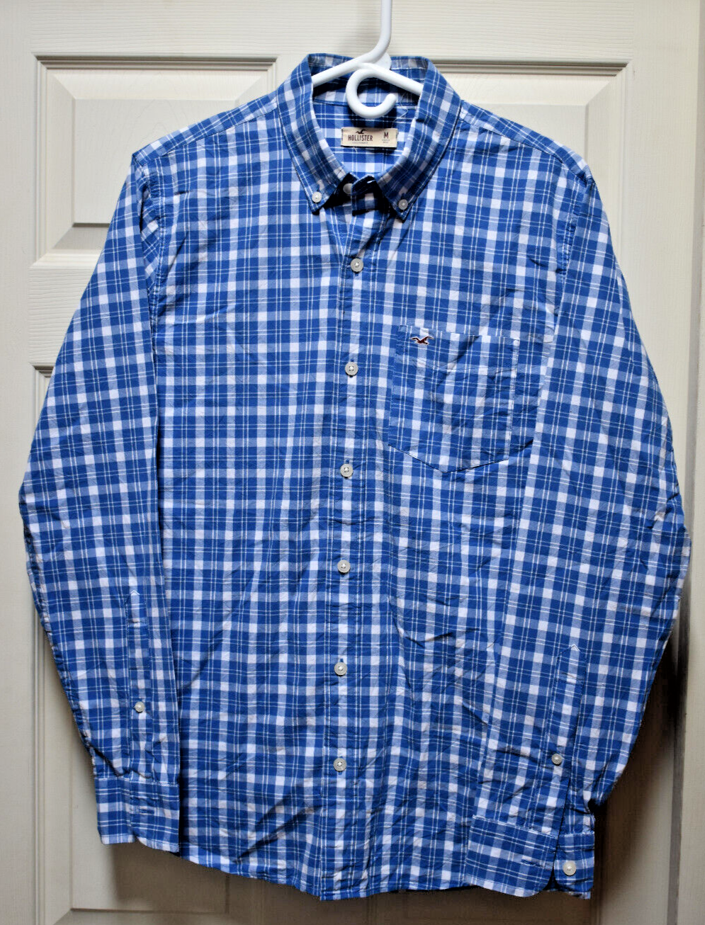 MEN'S  HOLLISTER BUTTON UP DRESS SHIRT SIZE MEDIUM