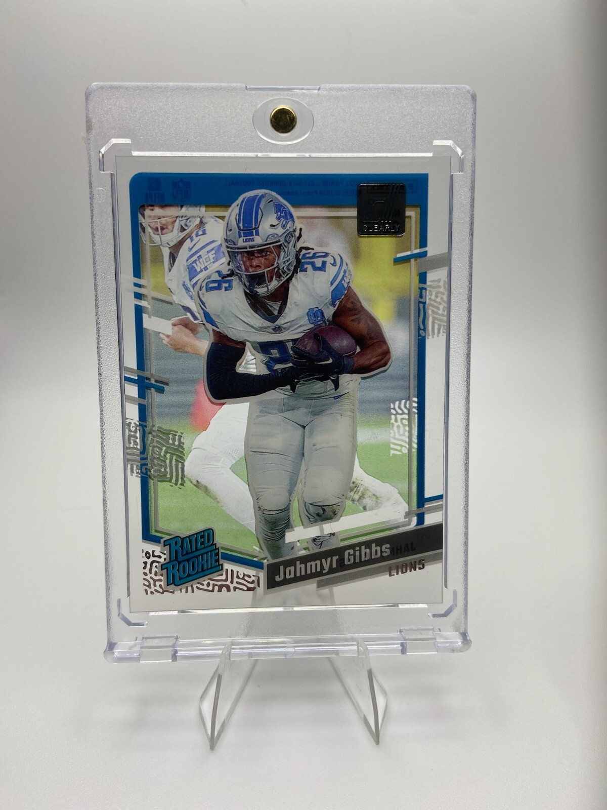 2023 Panini Clearly Donruss - Rated Rookie Jahmyr Gibbs #62 (RC)