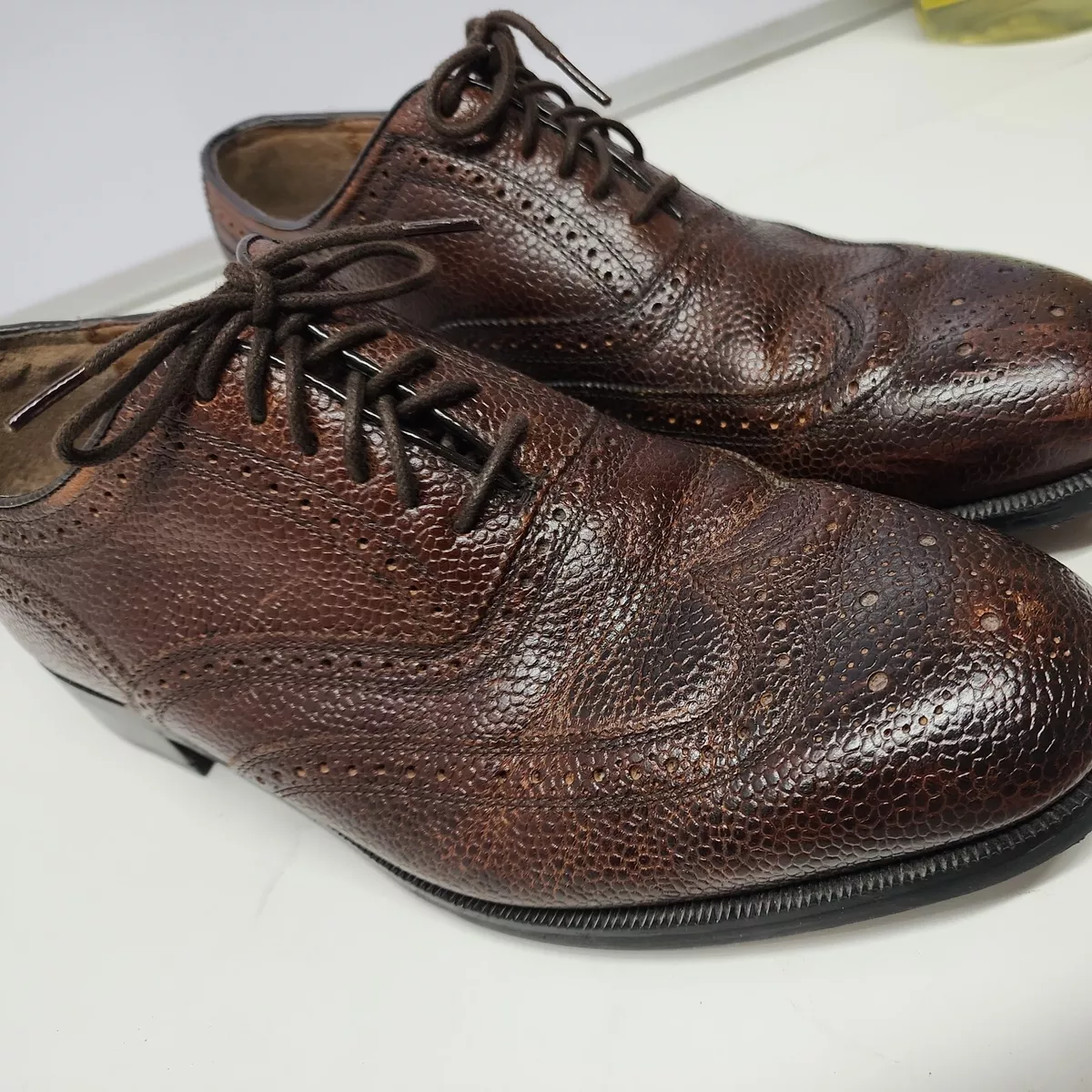 Florsheim Royal Imperial size 11 D Stratford Wingtip Vintage