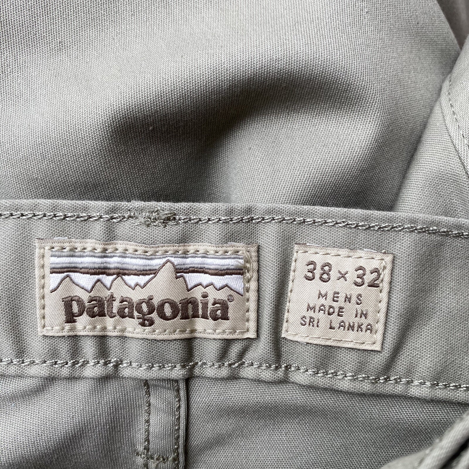 Patagonia Iron Clad Organic Cotton Worn Wear Straight Pants Khaki Men’s