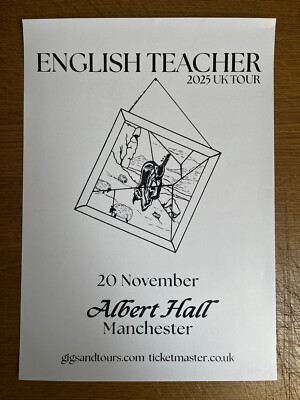 English Teacher Albert Hall Manchester 20 Nov 2025 Promo A3 Poster