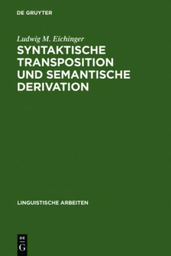 Thumbnail - Syntaktische Transposition Und Semantische Derivation Die Adjektive
