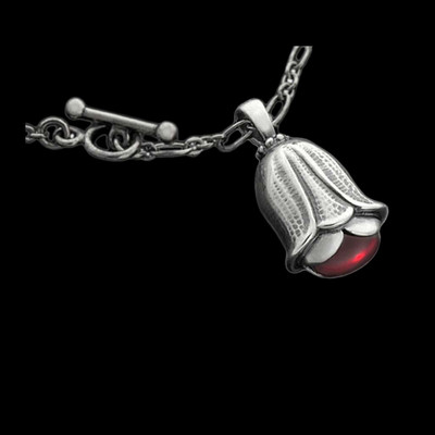Georg Jensen Pendant Of The Year 2007 with Garnet Stone - Heritage 