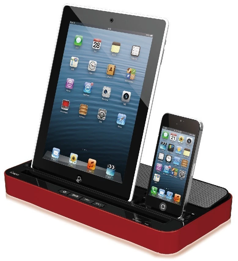 ALTAVOZ CARGADOR IPEGA ESTACIÓN BASE DUAL Iphone 5s 5 4s 4 Ipad Ipod GALAXY S 2 Foto 2 de 4