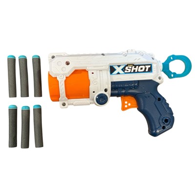 ZURU X-Shot FURY 4 Foam Dart Blaster Gun with 6 Darts