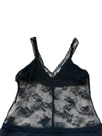 La Perla Black Sheer Lace Silk Chemise Cami Sexy Luxury Italian Lingerie Size S