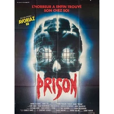 PRISON French Movie Poster  - 47x63 in. - 1987 - Renny Harlin, Viggo Mortensen