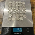29 SILVER MERCURY DIMES, 90% silver 1936-1945, Total Weight 2.5 Oz