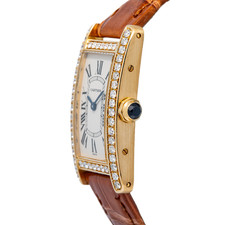 Cartier Tank Americaine W2601556 2016 Card Aftermarket Diamond Bezel Quartz 19mm 3