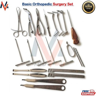 Basic Orthopedic Surgery Set of 22 Pcs Surgical High Quality Instruments