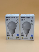 Set of 2- IKEA TRADFRI LED bulb E12 450 lumen smart wireless dimmable