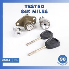 97-06 Jaguar X100 XK8 XJ8 Ignition Door & Trunk Lock Barrel w/ Key Set OEM 84k