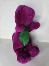 Vintage Barney The Dinosaur 12" Plush 1992 Lyons Group Purple Stuffed Animal Toy