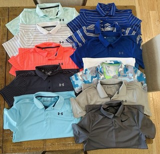 Lotto 11 Maglie Golf Ragazzo Taglia Youth L Ottime Condizioni Under Armour Nike ��