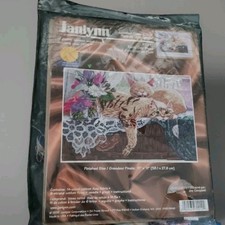 Janlynn-Rainy Day Blues Two Cats 70-12 Counted Cross Stitch Kit 15"x11"Inchs