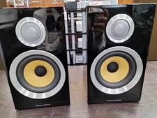 B&W CM1 S2 Bookshelf Speakers Pair Piano Black w/ Box Hi-Fi Tested TMB01 7.5/PC