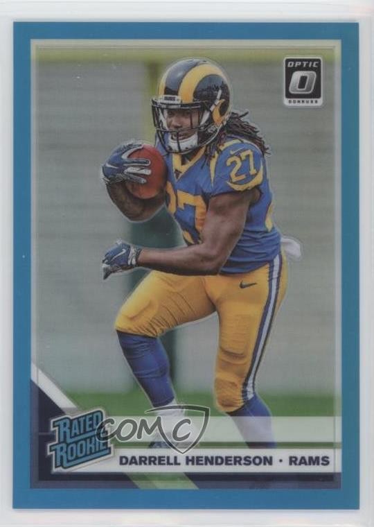 2019 Panini Donruss Optic Rated Rookie Aqua Prizm 254/299 Darrell Henderson 1q0b