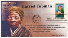 AO-1744, 1978, Harriet Tubman,  Add-on Cachet, FDC, SC 1744,