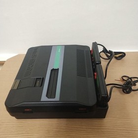 Junk Sharp Twin Famicom AN-505-BK Black Home Console + AC Adapter + Games Japan