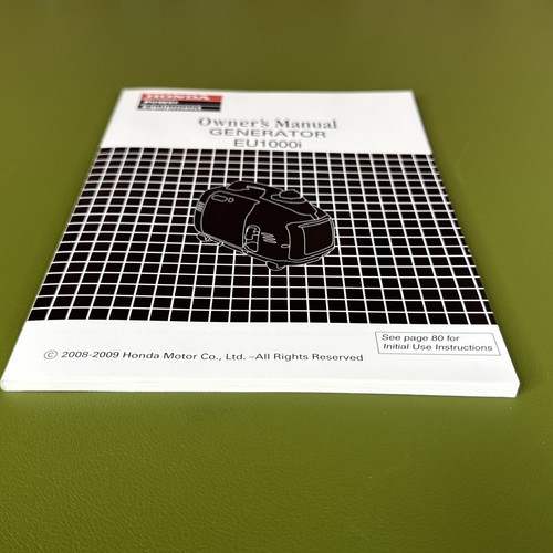 oem Honda Generator EU1000i Owner's Manual - Picture 3 of 4