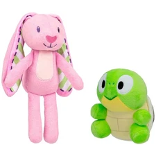 Soft Floppy Bunny and Turtleboy Plush Toys for Young Adventurers - 2-Pack
