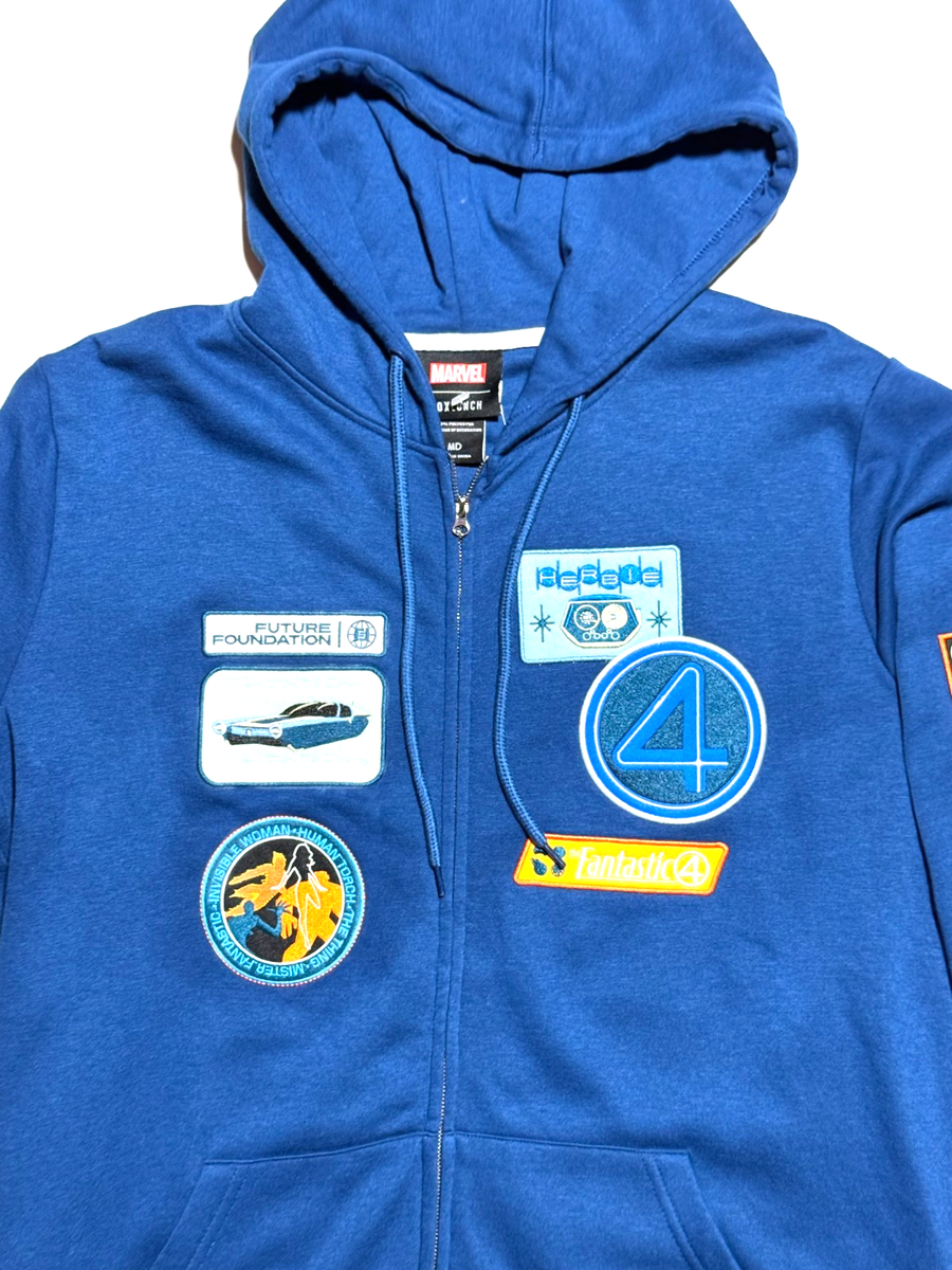 Unisex Marvel The Fantastic Four: First Steps Icon Patches Hoodie