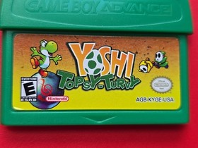 Game Boy Advance Yoshi: Topsy Turvy Nintendo GBA Handheld Authentic Saves Tilt