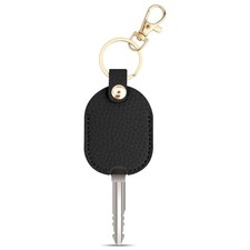 Leather Car Key Cover, Key Covers for Car Keys, Broken Key Protector with Black