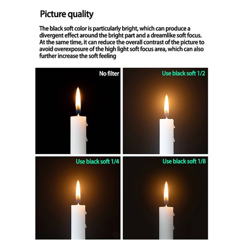 (49MM)Diffusion Camera Filter Soft Focusing Waterproof SLR Camera Mist Lens - Picture 4 of 12