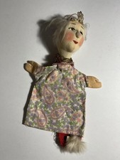 Vintage Made In Germany Kersa Hand Puppet "Queen   No. 269 Tag
