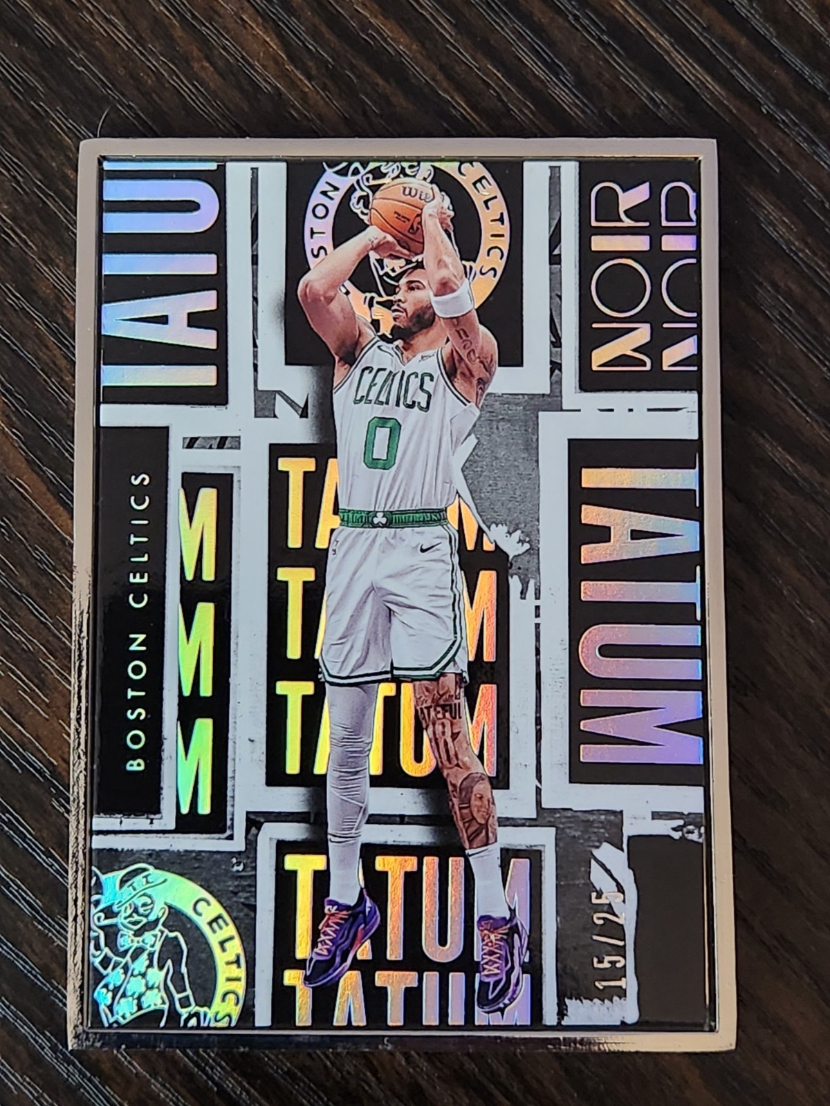 2023-24 Panini Noir Jayson Tatum Motion Picture #275 CASE HIT SSP /25