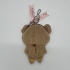San-X Rilakkuma Bear Plush Zipper Keychain Pouch Brown Cream Yellow — photo 4