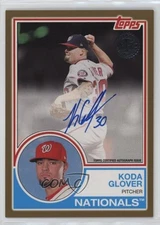 2018 Topps 1983 Topps Design Auto Gold 42/50 Koda Glover #83A-KGL Auto g4k