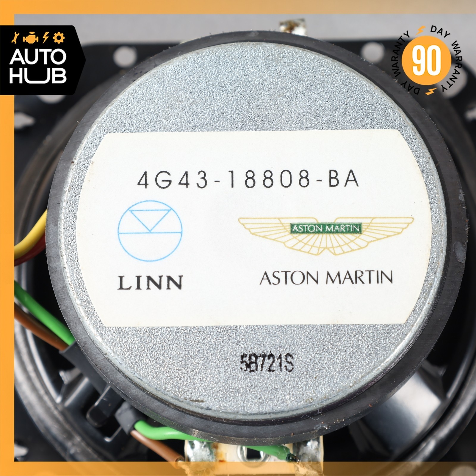 05-12 Aston Martin DB9 Linn Center Dashboard Speaker 4G4318808BA OEM 34k
