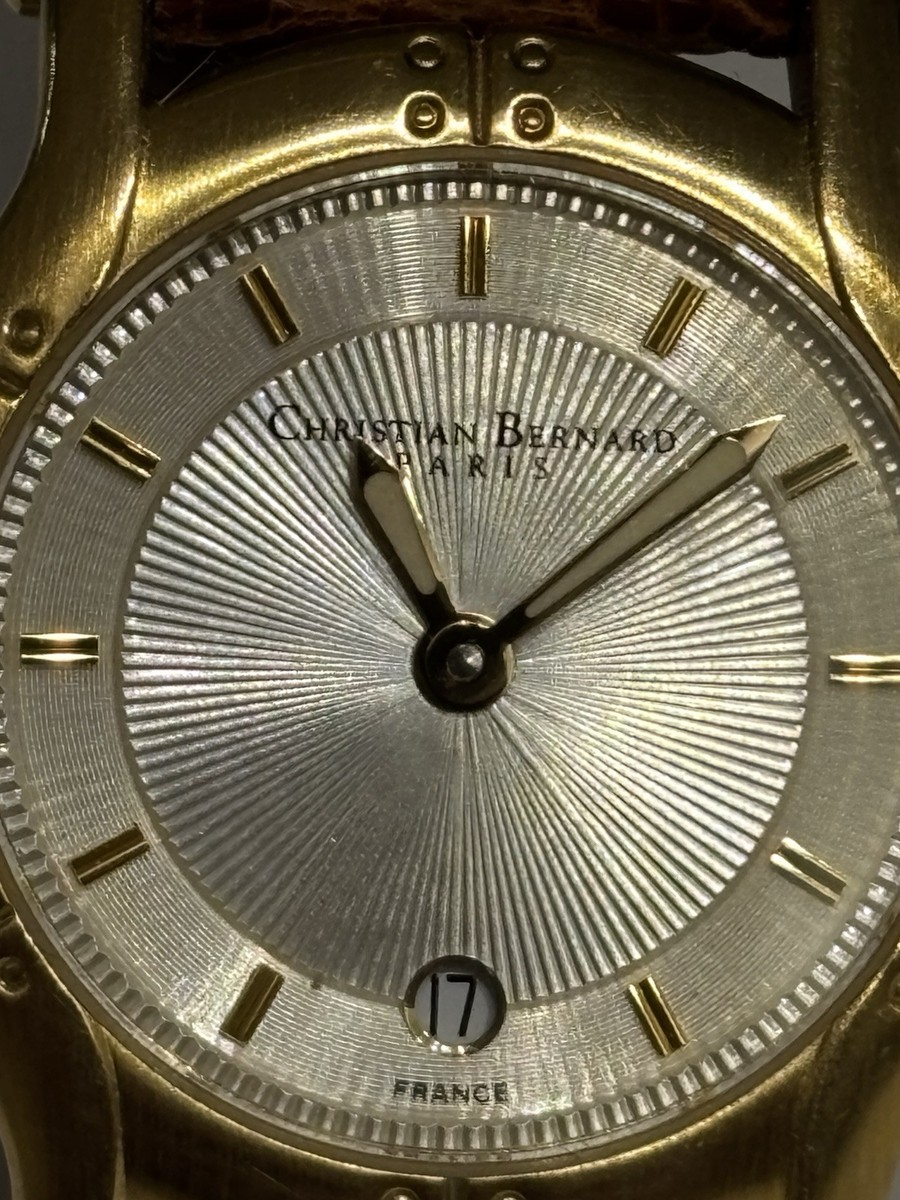 Christian Bernard Paris France 18k Gold Electroplated Ladies