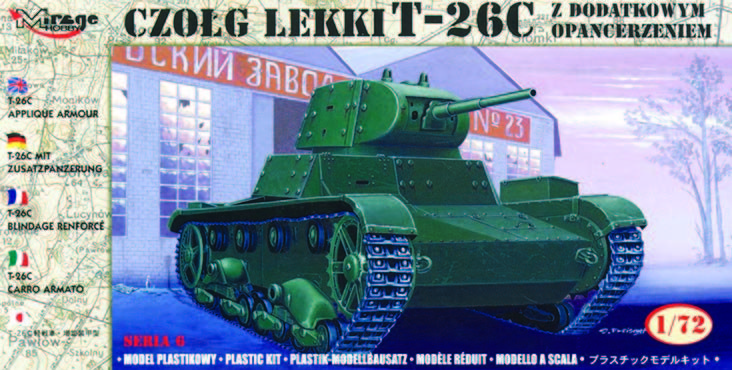 Mirage Hobby 72613 - 1:72 T-26 C With Additional Armor - New