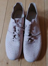 UGG Treadlite Light Leather Trainers Lightweight Lace Up Light Pink Size UK 9.5